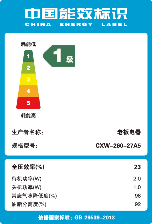 老板欧奕专卖店老板抽油烟机27A5家用厨房电器吸油烟机侧吸式大吸力脱排旗舰1