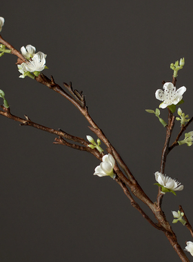 仿真桃花家居装饰落地假花客厅餐桌桌面插花花艺摆设干枝怀曼系列