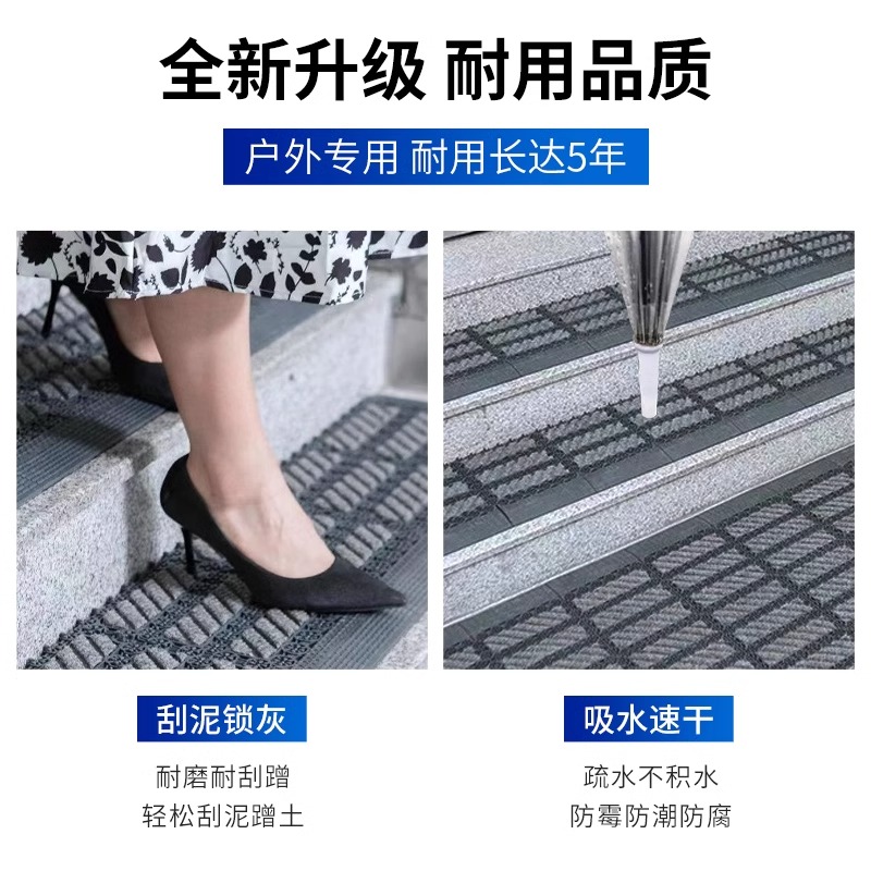 模块地垫高端地垫台阶入户门防滑除尘酒店大门口迎宾地毯拼接商用 - 图1