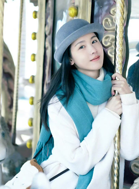 陈都灵同款灰色帽子女