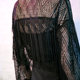Cardigan ເສື້ອຍືດສັ້ນສີເຂັ້ມ shawl ປ້ອງກັນແສງແດດ