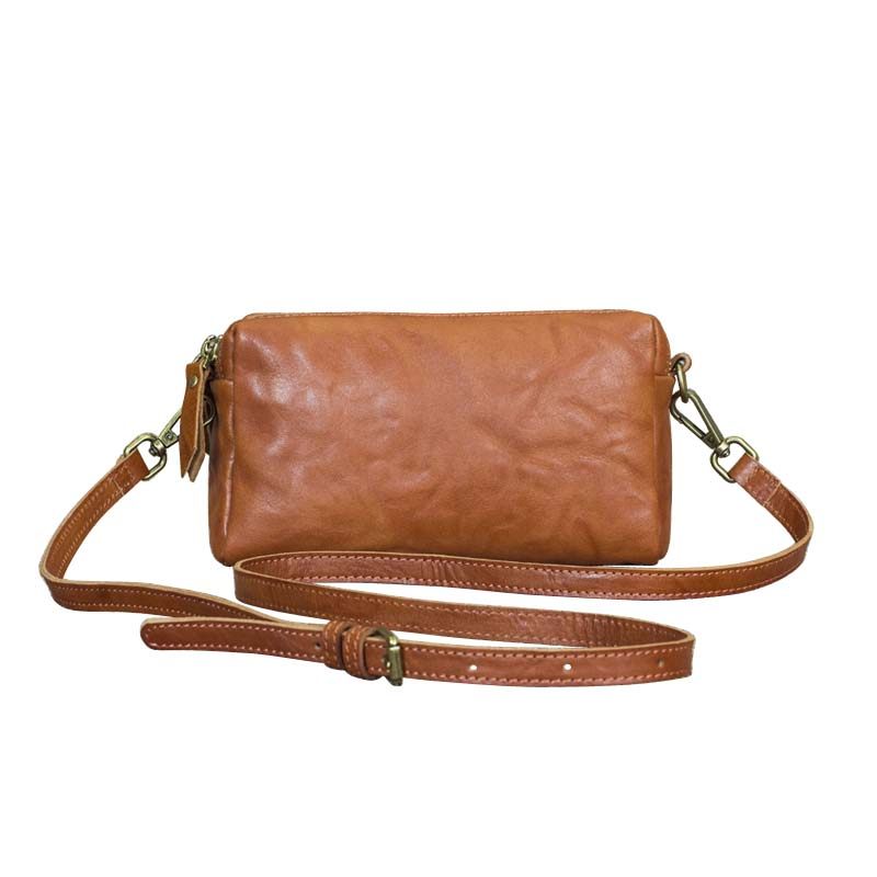 真皮横版时尚小包包女2022新款盒子包小方包双拉链植鞣牛皮斜挎包,淘宝优惠券,粉丝福利购,淘宝优惠卷