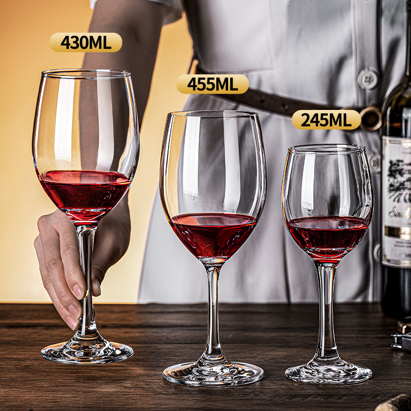 加厚高脚红酒杯家用轻奢高档玻璃杯欧式创意水晶葡萄酒杯子6只装 - 图2
