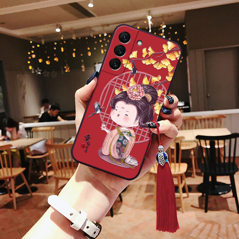 适用三星s25立体浮雕s24手机壳s23国风ultra贵妃a56可爱荔枝note20硅胶s22妈妈note10+防摔s21fe好寓意a16+软 - 图0