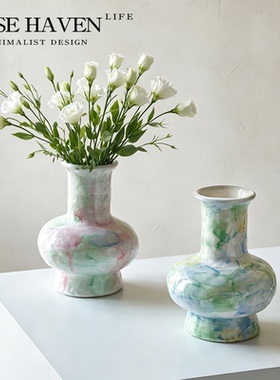 VASEHAVEN简约陶瓷插花花瓶