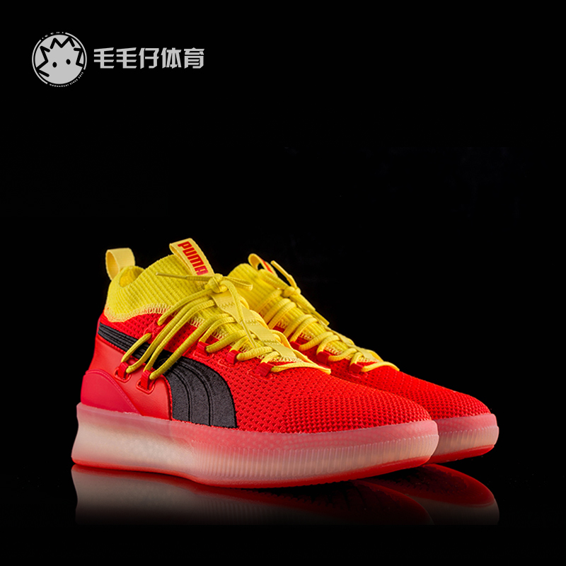 Puma Clyde Court艾顿库兹马大童女子运动鞋中帮篮球鞋192986-02 - 图2