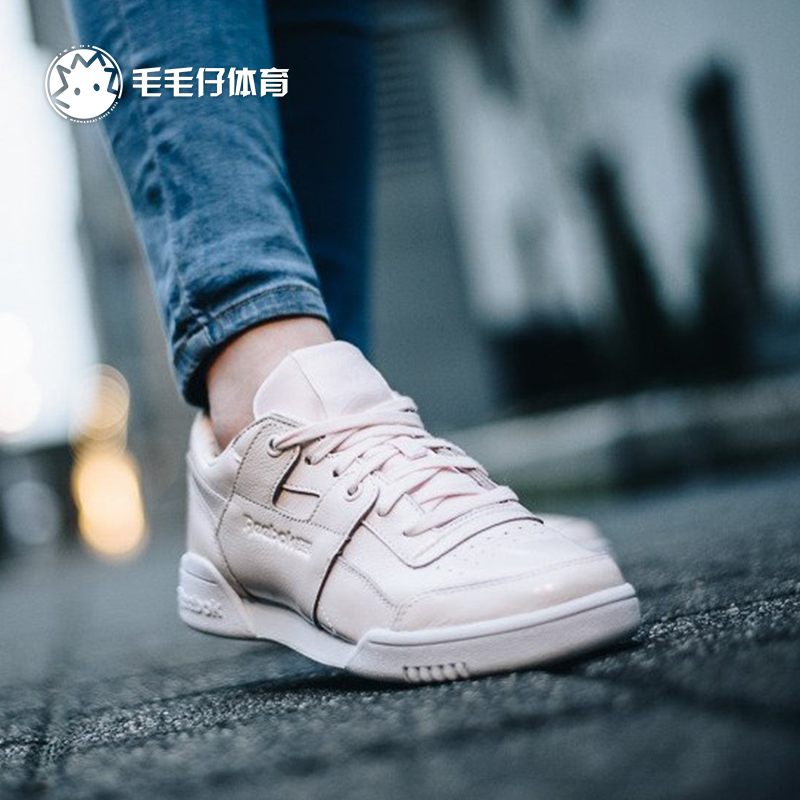 Reebok锐步 W/O LO PLUS女子运动休闲鞋皮质健步慢跑鞋CM8951 - 图2