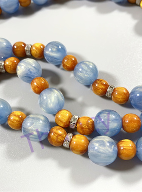 SP打标多层星光珠项链耳环套装