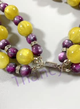 SP打标星光珠撞色多层项链