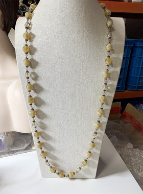 CHICOS打标天然贝壳隔片毛衣链