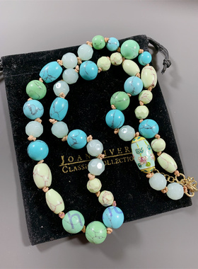 JoanRivers琉璃松石珐琅彩项链