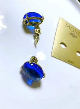 MONET琉璃耳夹有没有耳洞都好戴