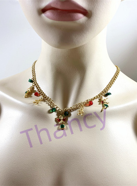 KC打标珐琅彩色吊坠手链项链