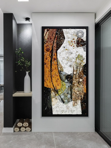 Трехмерная инкрустация камня, мозаика, простой и элегантный дизайн, легкий роскошный стиль