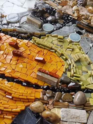 Трехмерная инкрустация камня, мозаика, простой и элегантный дизайн, легкий роскошный стиль