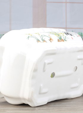 长方形花盆陶瓷现代简约室内个性阳台多肉植物绿萝榕树特大盆