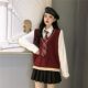 Sweater vest loose shirt Korean style student Sweater vest loose shirt Korean style student