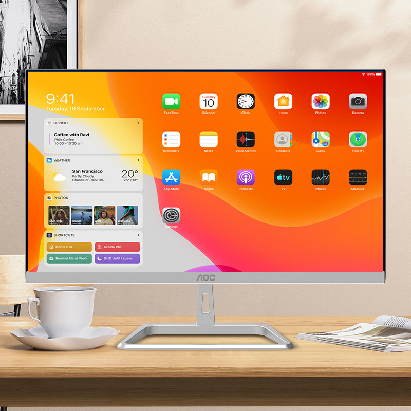 aoc一体机整机730 24英寸台式主机 AOC一体机