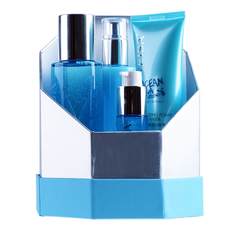 weisa高水分保湿套组洁面眼爽肤水 weisa面部护理套装