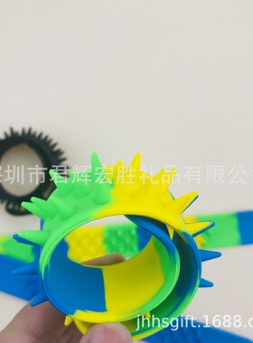 定制各种尺寸啪啪圈 啪啪彩虹手环 创意礼品拍怕手带 硅胶啪啪圈