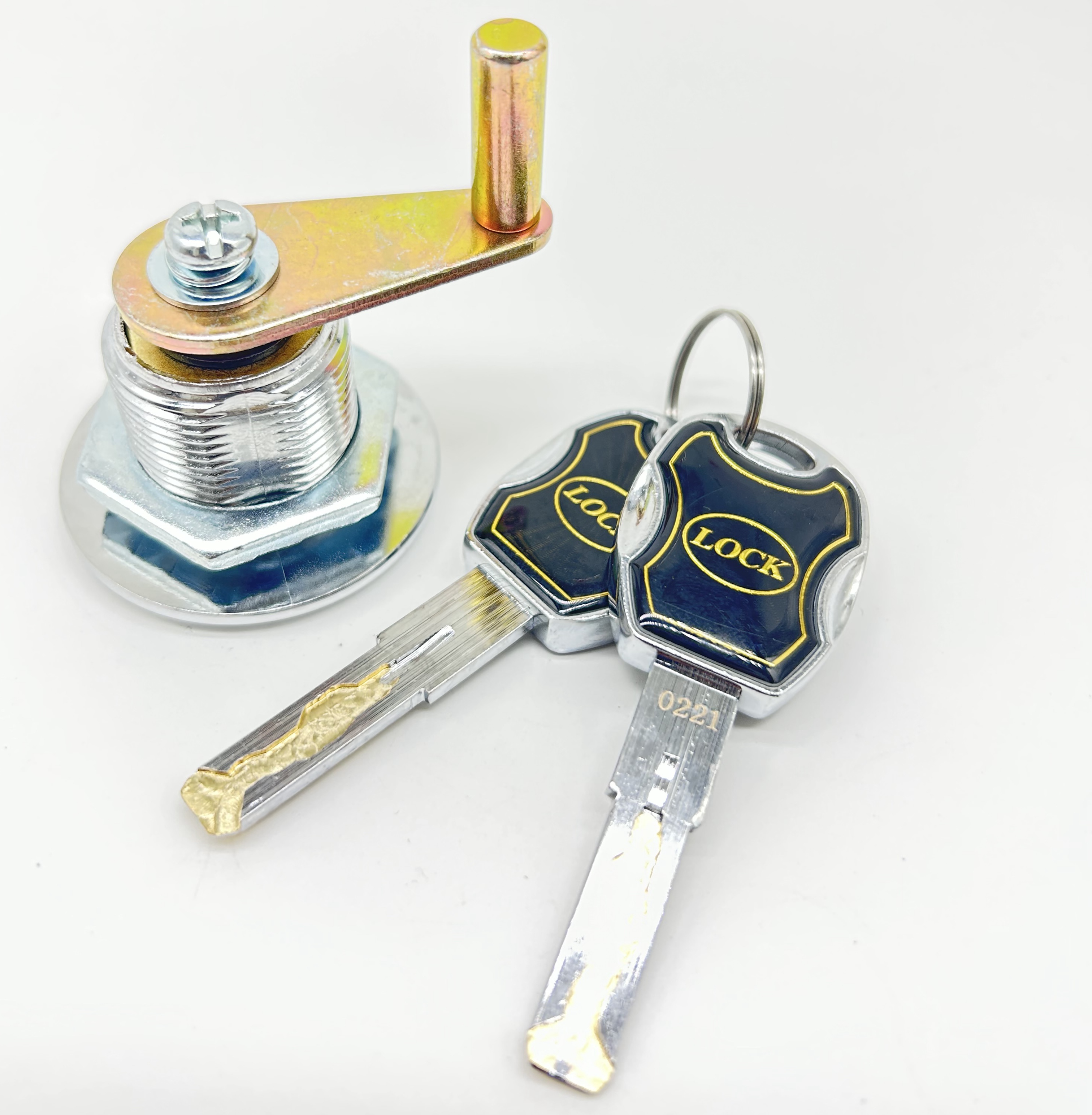 保险柜防盗锁C级铜锁芯 铁皮柜子锁 保险箱锁 锁头通用老式机械锁 - 图2