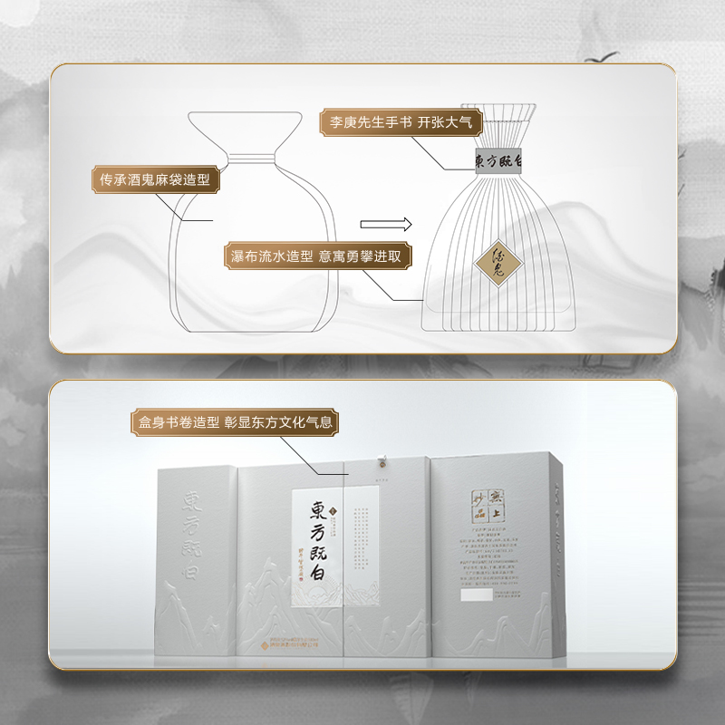 【文化联名款】酒鬼酒东方既白52度500mL*6瓶馥郁香型白酒整箱