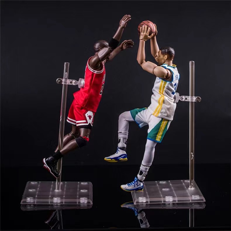 NBA球星手办斯蒂芬库里可动人偶勇士队1/9兵人玩具_虎窝淘