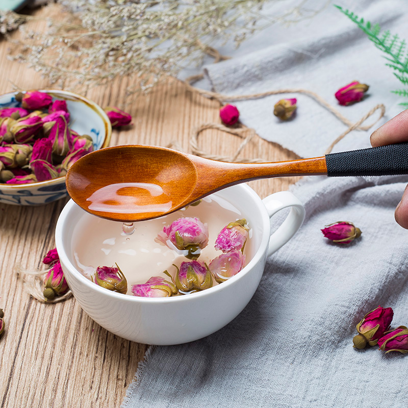 山东平阴玫瑰花茶重瓣红玫瑰干玫瑰花蕾 食用玫瑰花茶泡水 - 图2