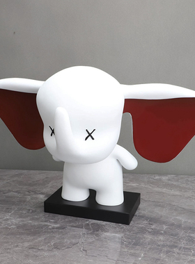 创意可爱大耳朵大象装饰品摆件