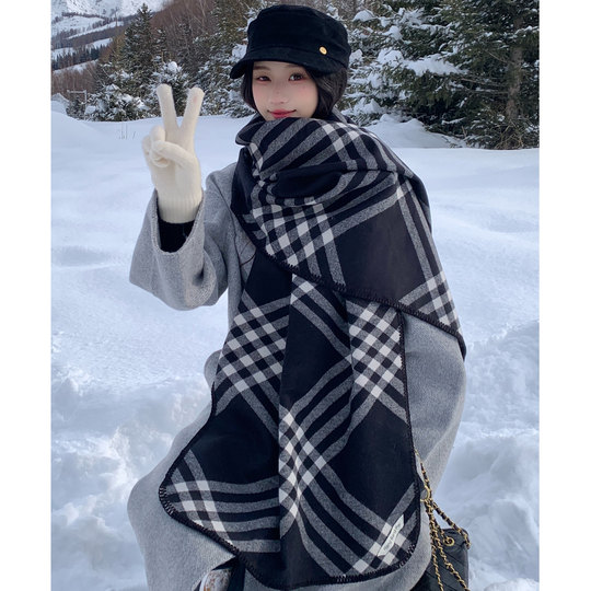 Women's scarf 2025 new winter student high-end sense