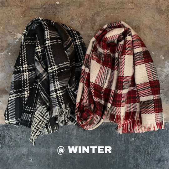 Scarf men's winter warm gift box can be used to write greeting cards