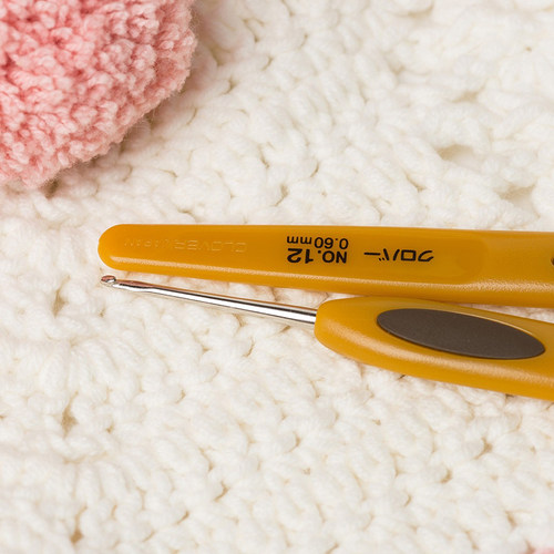 Clover日本进口可乐钩针经典金色蕾丝笔式41-605系毛线羊绒线 - 图1