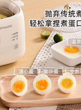 蒸蛋器自动断电溏心蛋温泉蛋多功能早餐机预约定时家用迷你煮蛋器
