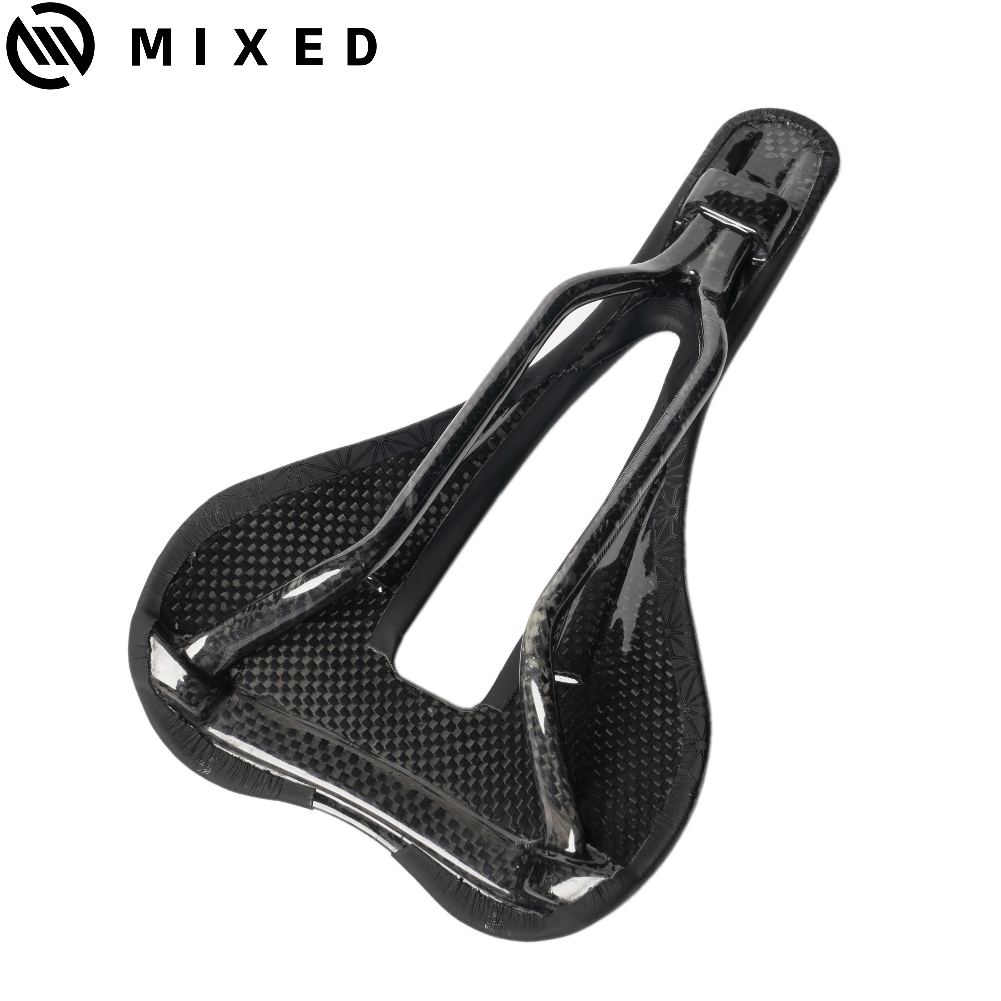 MIXED超轻碳纤维中空自行车公路车坐垫轻量化竞技型坐包鞍座包-图1