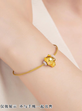 细款金色钢丝手链绳可穿珠半成品