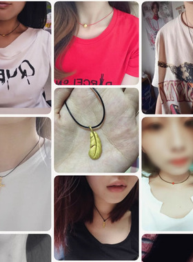 1.0蜡绳项链绳女款小孔吊坠挂绳