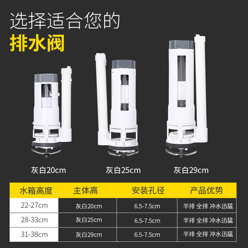 抽水马桶水箱下水管配件进水阀排水阀通用坐便器上水阀冲水上水器 - 图2