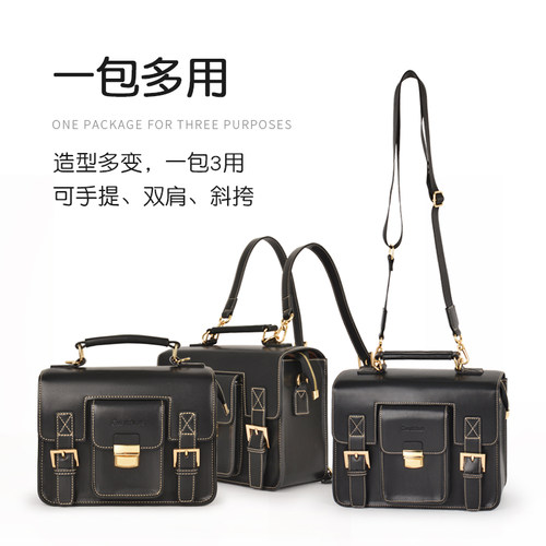 Cwatcun香港品牌日系多双肩相机包多功能微单包斜挎手提适用佳能r50 g7x2尼康索尼zve10 富士xs20 xt30 - 图3