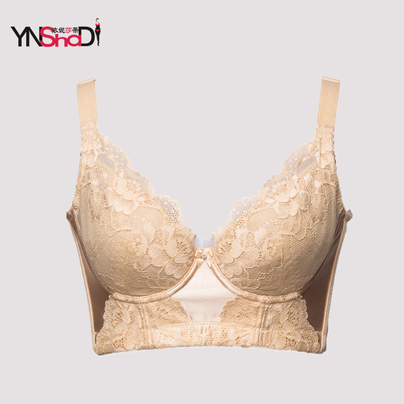 超收副乳薄款海绵按摩调整型文胸 依妮莎蒂文胸
