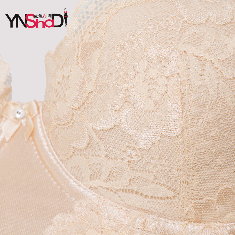 超收副乳薄款海绵按摩调整型文胸 依妮莎蒂文胸