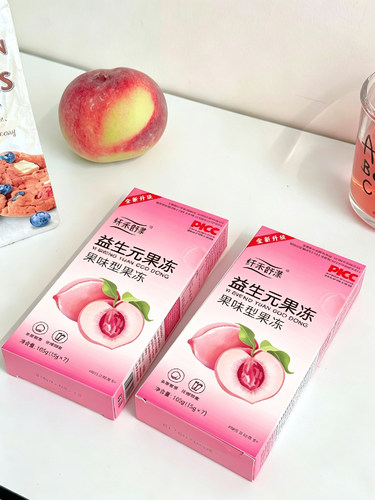 益生元果冻酵素果冻水蜜桃味轻体便携成人纤禾舒漾 果蔬酵素果冻 - 图0