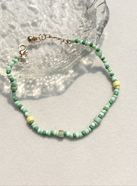 青岛外贸流行饰品欧美原单个性小众设计热卖简约复古米珠精品手链