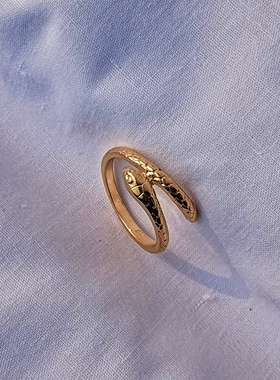 青岛外贸流行饰品欧美原单质感抽象可爱小蛇热卖精品戒指指环