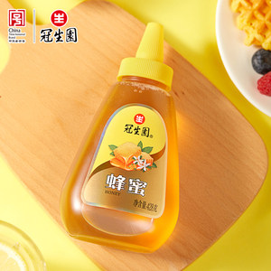 中华老字号冠生园蜂蜜便携瓶428g百花洋槐椴树枣花紫云英蜜源