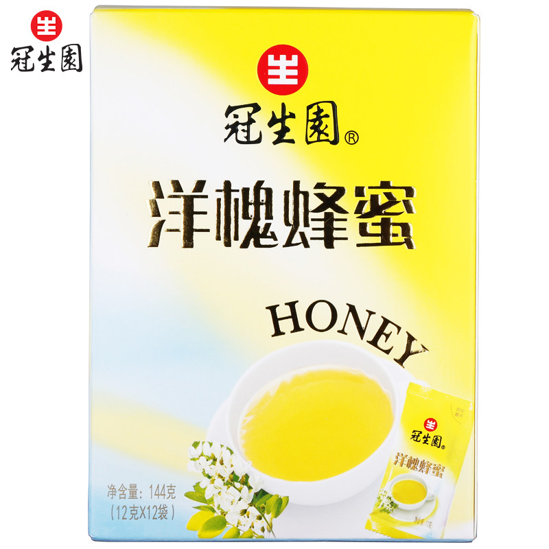 包邮冠生园便携12袋装洋槐3 冠生园食品蜂蜜
