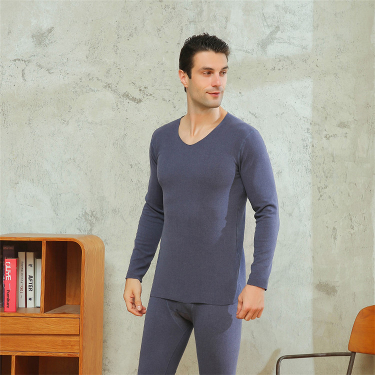 women men winter thermal super warm long johns underwear set - 图0