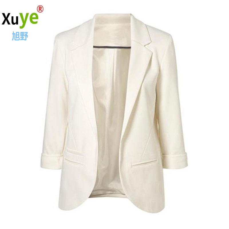 women fashion candy color slim Blouse suit business Blazers - 图1