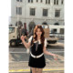 Your Fish Keston Diary Korean fat mm college style ຊຸດກະໂປງແຂນສັ້ນຂອງອັງກິດ ແລະ summer