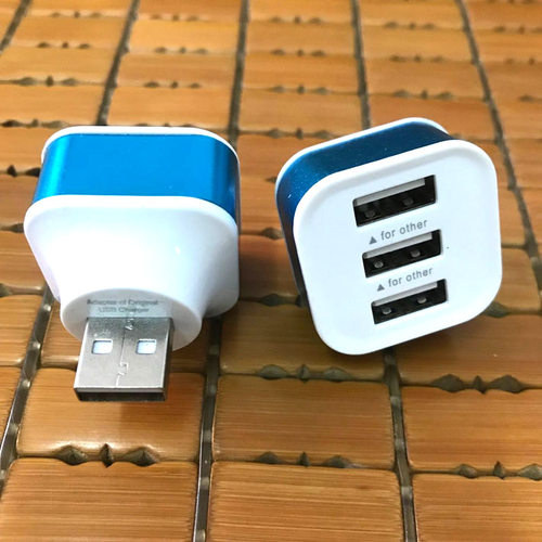 双usb分线器一拖二三汽车载typec扩展器多接口多孔转接头充电换头 - 图0