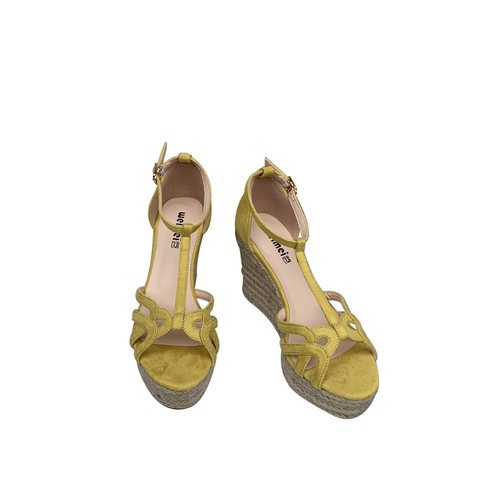 速卖通Lazada Women Sandals外贸麻绳厚底高跟防水台坡跟凉鞋女鞋-图3